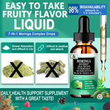 Vita letuo Moringa Drops 50g on a wooden table