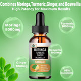 Vita letuo Moringa Liquid Drops back view showing ingredients