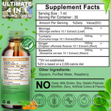 Vita letuo Moringa Liquid Drops lifestyle scene with healthy foods