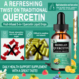 Vita letuo Quercetin Liquid Drops bottle side view