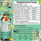 Vita letuo Quercetin Liquid Drops packaging with label