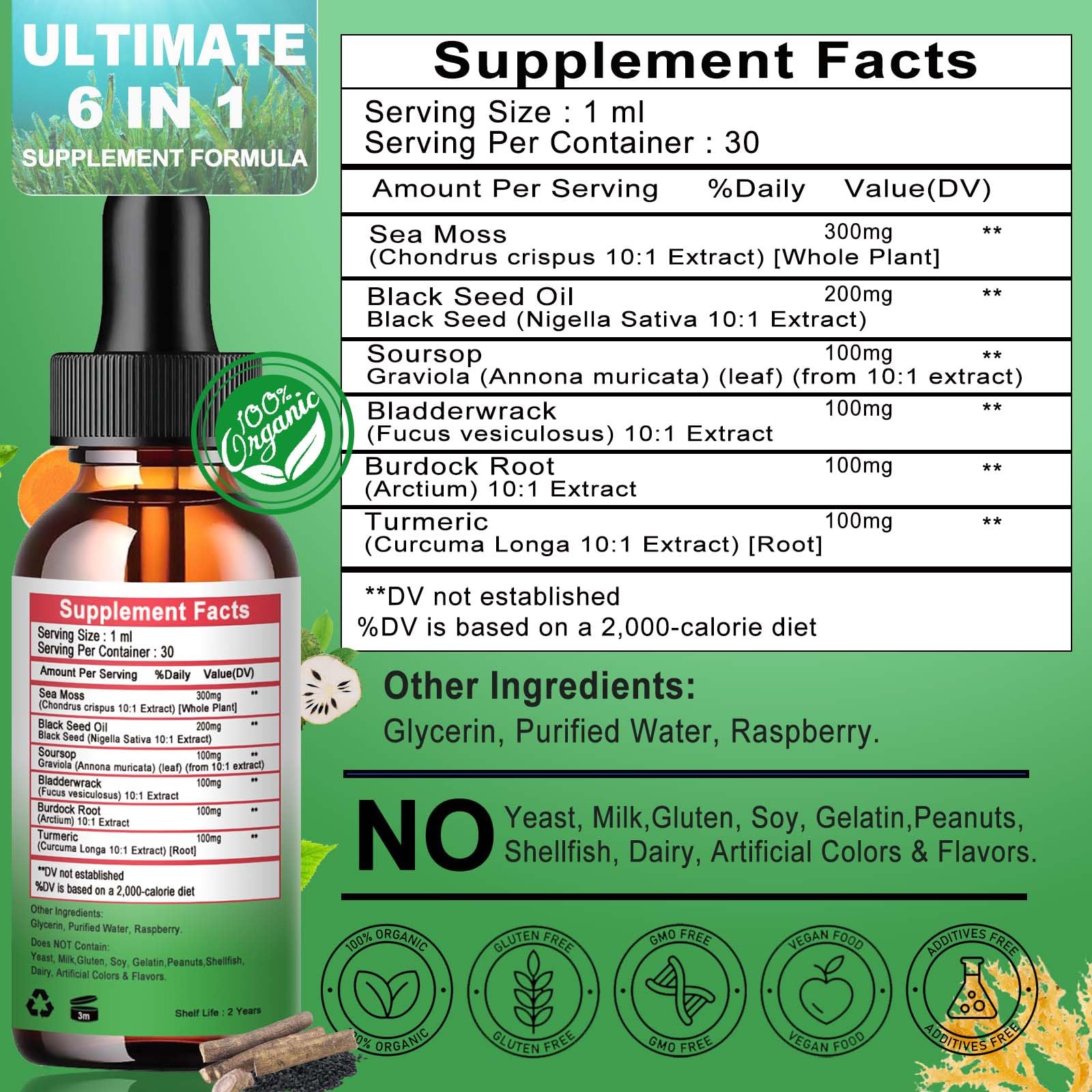 Vita letuo Sea Moss Liquid Drops lifestyle scene