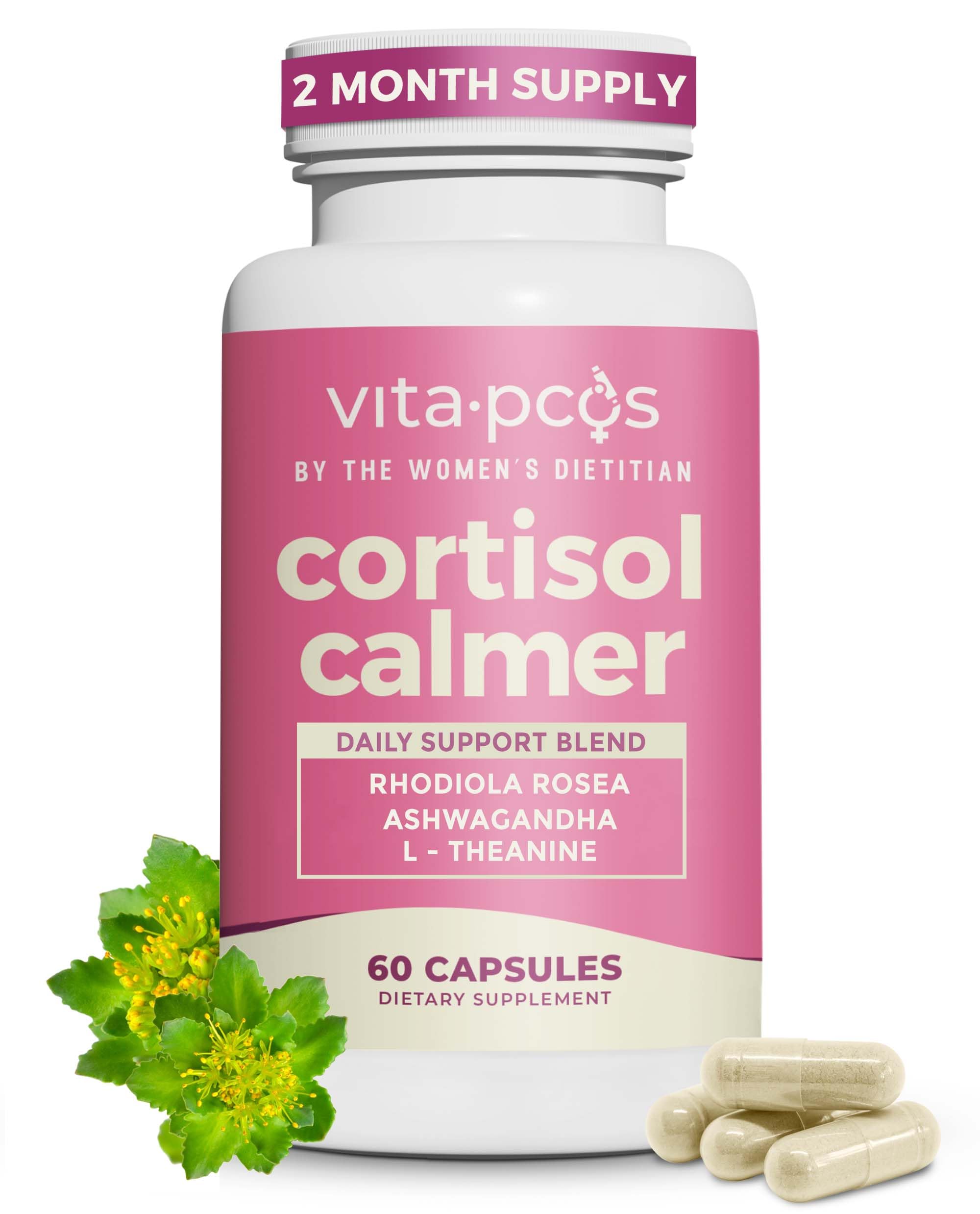 VITA-PCOS Cortisol Balance Supplement 64g front view