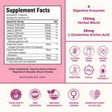 VITA-PCOS Debloat Me Multi-Enzymes Supplement side view showing capsule details