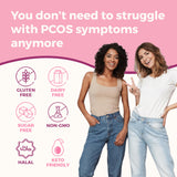 VITA-PCOS Stinging Nettle Supplement capsules on a wooden surface