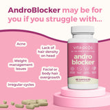VITA-PCOS Stinging Nettle Supplement with inositol and zinc capsules