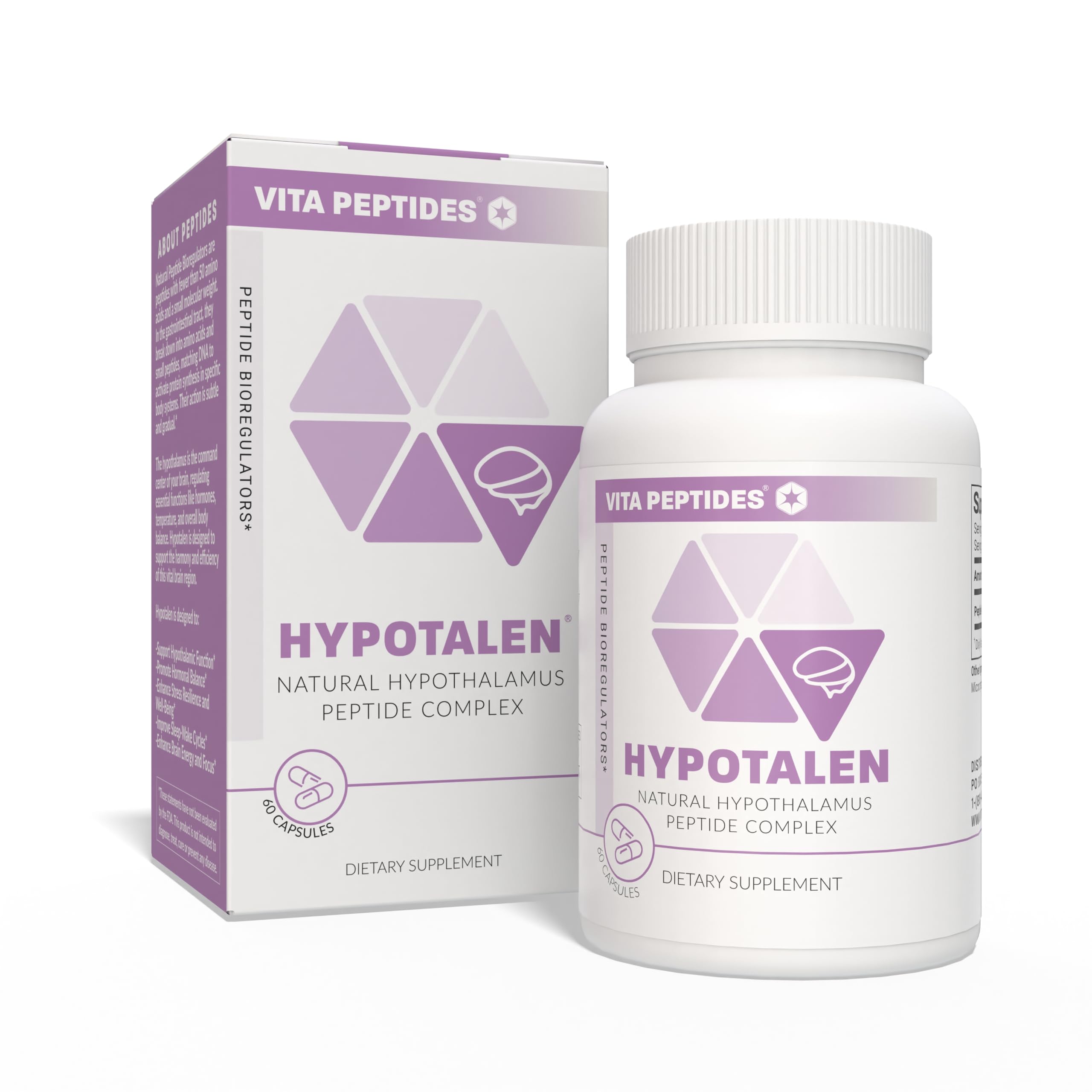 Vita Peptides Hypotalen 60 Count capsule bottle front view
