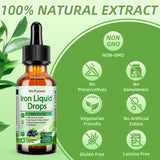 Vita Plynxera Liquid Iron Drops bottle side view