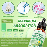Vita PLynxera Methyl B Complex Liquid Drops on a kitchen counter