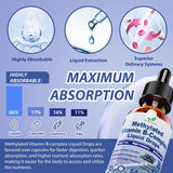 Vita PLynxera Methylated B Complex Liquid Drops close-up of label