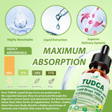 Vita PLynxera TUDCA Liquid Drops 1200mg on a kitchen counter
