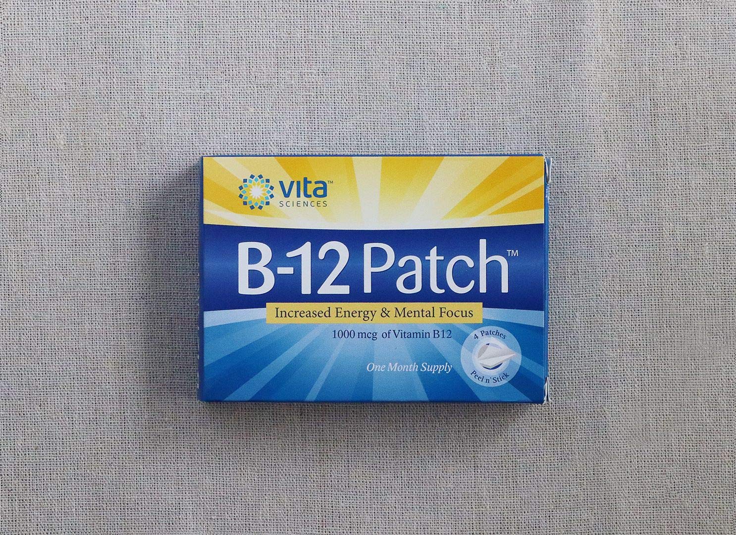 Vita Sciences B12 Patch with ingredients list