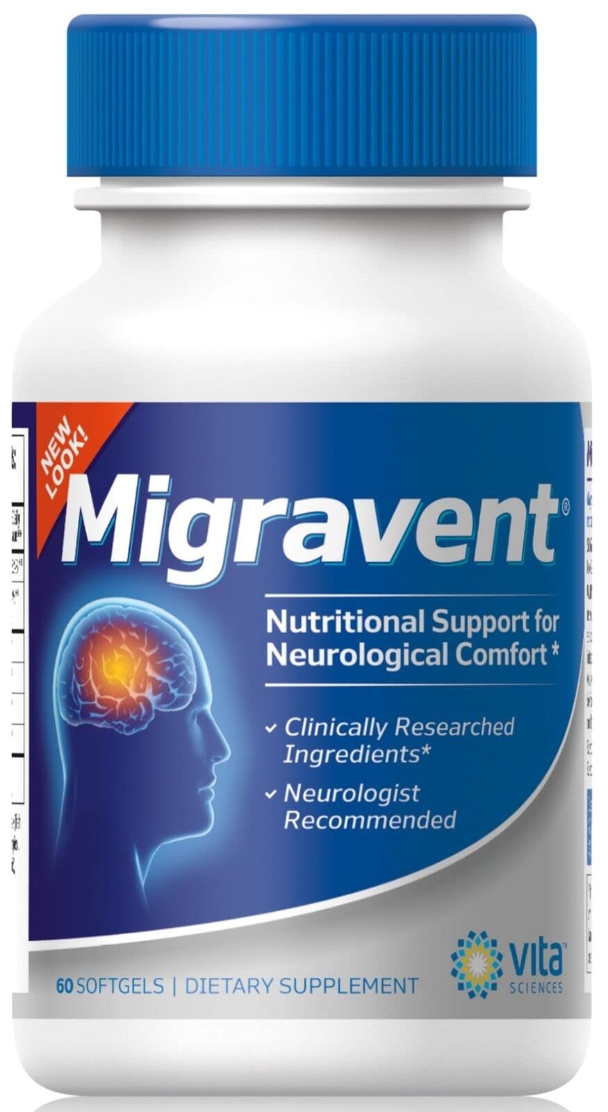 Vita Sciences Migravent soft-gel capsules close-up