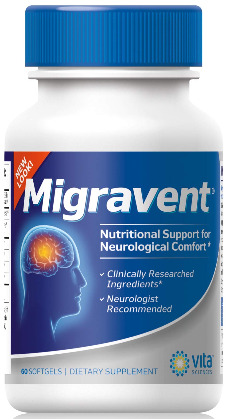 Vita Sciences Migravent soft-gel capsules front view