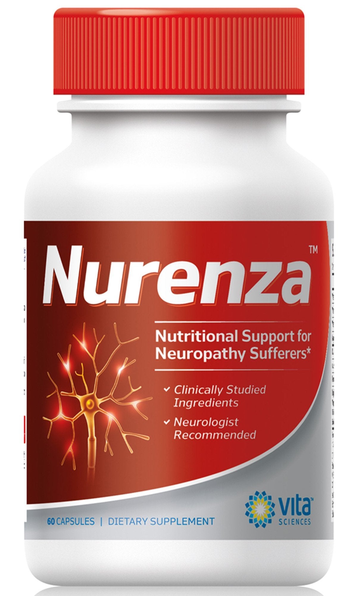 Vita Sciences Nurenza Neuropathy Nerve Support Formula front view