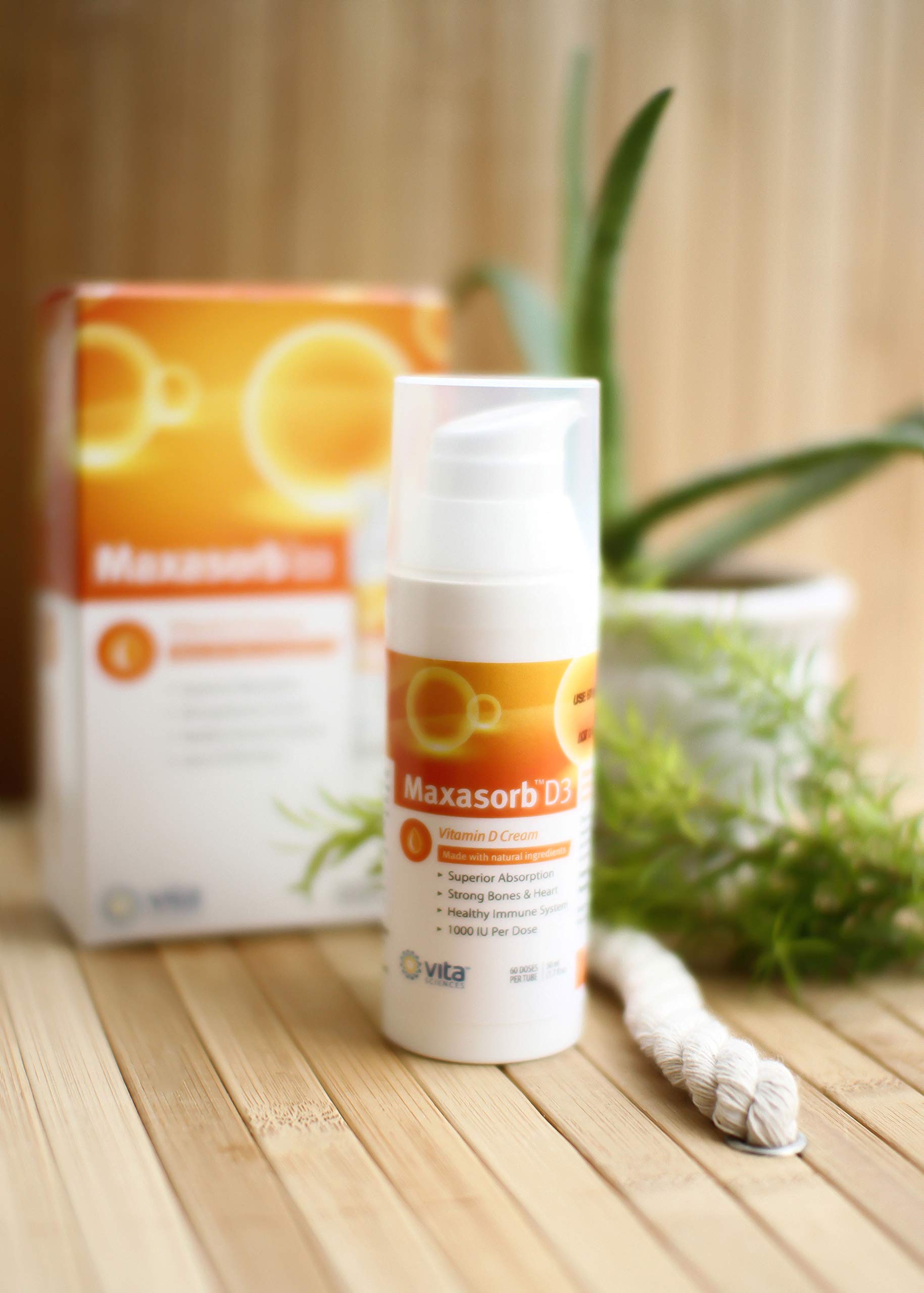 Vita Sciences Vitamin D3 Cream 1000 IU side view