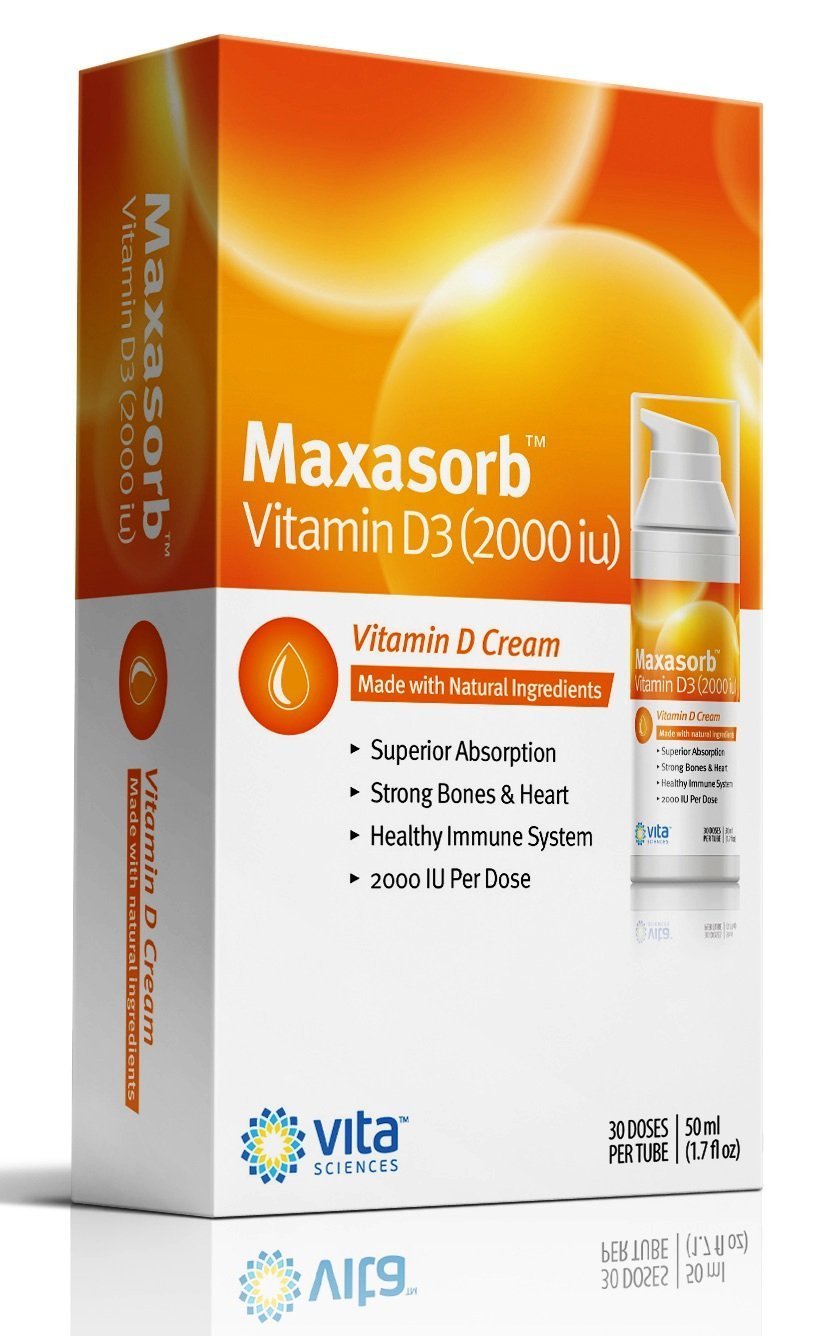 Vita Sciences Vitamin D3 Cream 2000 IU airless pump