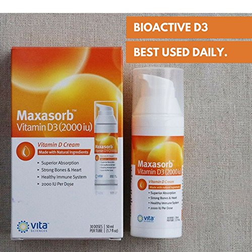 Vita Sciences Vitamin D3 Cream 2000 IU lifestyle use