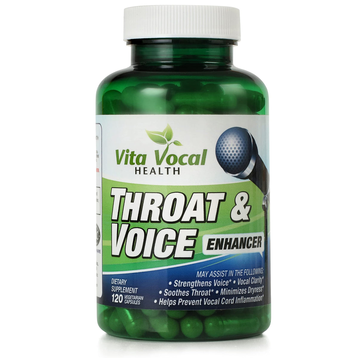 VITA VOCAL Throat & Voice support 60 vegetarian capsules front view