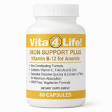 Vita4Life Iron Supplement Capsules front view with packaging