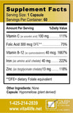 Vita4Life Iron Supplement Capsules side view showing capsule size
