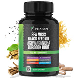 Vitabem Black Seed Oil Capsules front view with ingredients listed