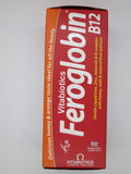 Vitabiotics Liquid Iron Supplement 200ml in a glass with orange juice