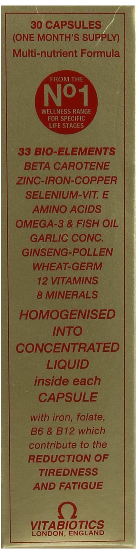 Vitabiotics Omega-H3 Multivitamin Mineral packaging side view