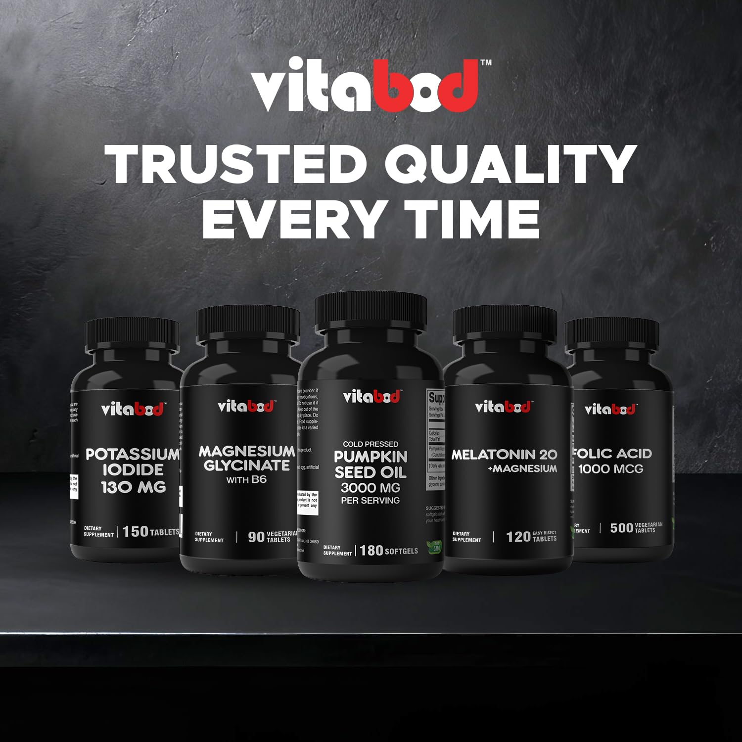 Vitabod Black Seed Oil Capsules lifestyle scene with healthy foods