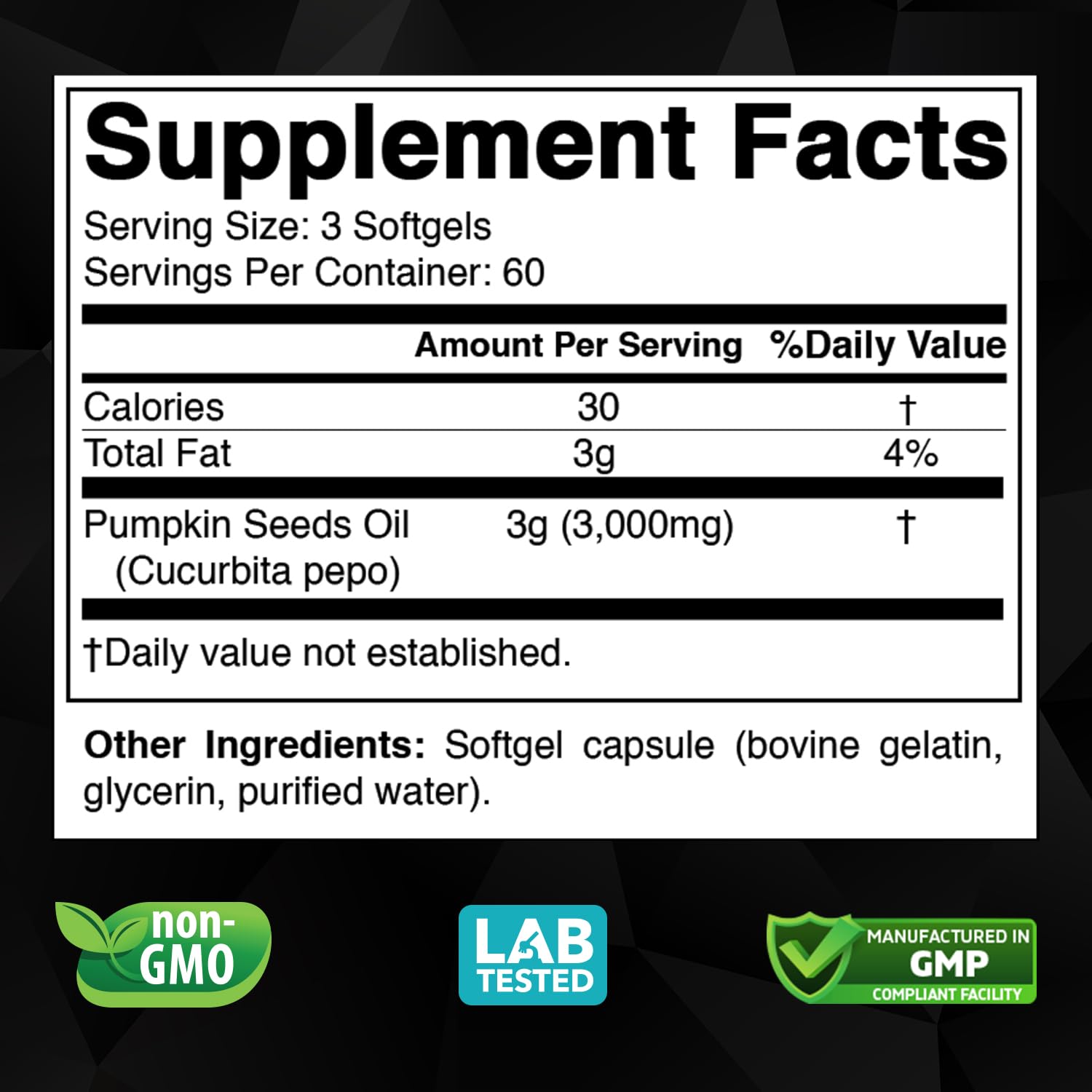 Vitabod Black Seed Oil Capsules side view showing capsule details