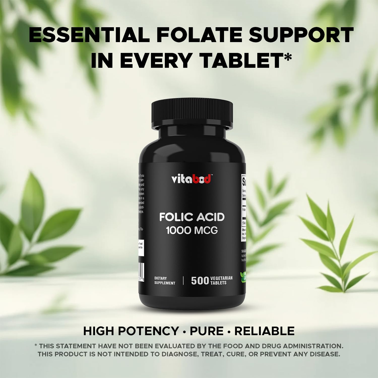 Vitabod Folic Acid 1 mg product packaging