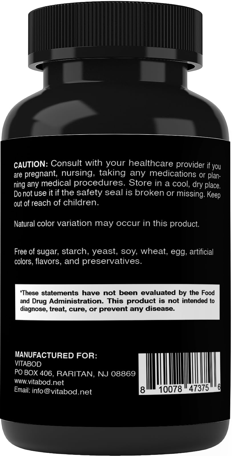 Vitabod Folic Acid 1 mg vegetarian tablets on a surface