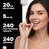Vitabod Melatonin 20 mg fast dissolve tablets on a table