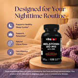 Vitabod Melatonin 60 mg with Vitamin B6 ingredients list