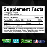 Vitabod Melatonin Sleep Supplement 15mg Citrus Tablets packaging