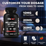 Vitabod Melatonin Sleep Supplement Tablets in a lifestyle setting