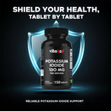 Vitabod Potassium Iodide Supplement back view of packaging