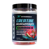 VitaBoost Creatine Gummies lifestyle shot with fitness gear