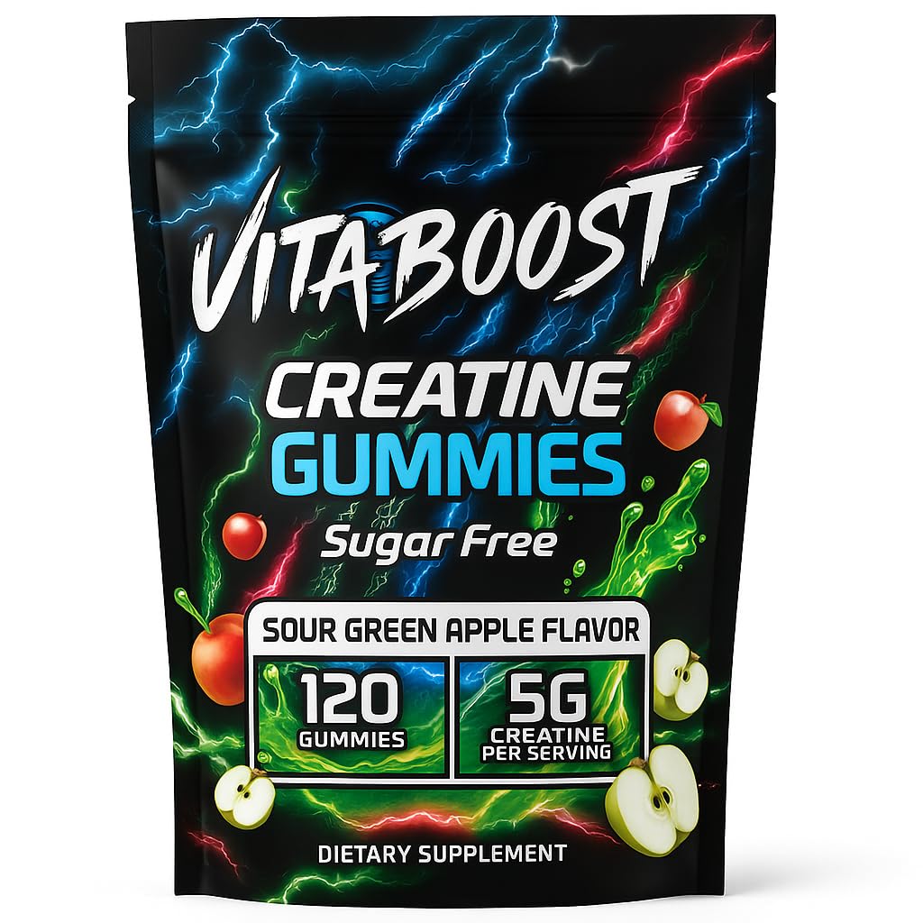 VitaBoost Creatine Gummies nutrition facts label