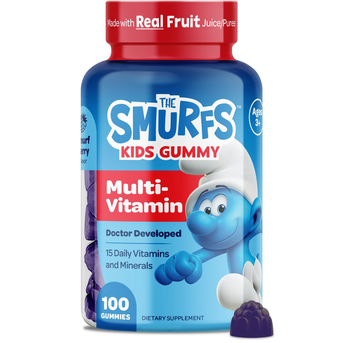 VITABURST Smurfs Kids Multivitamin Gummies front view