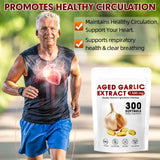 VitaCoeur Aged Garlic Extract Softgels displayed with fresh garlic