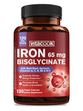 Vitacook Iron Glycinate Capsules 65mg front view