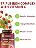 Vitacook Iron Supplement 65mg capsules on a wooden table