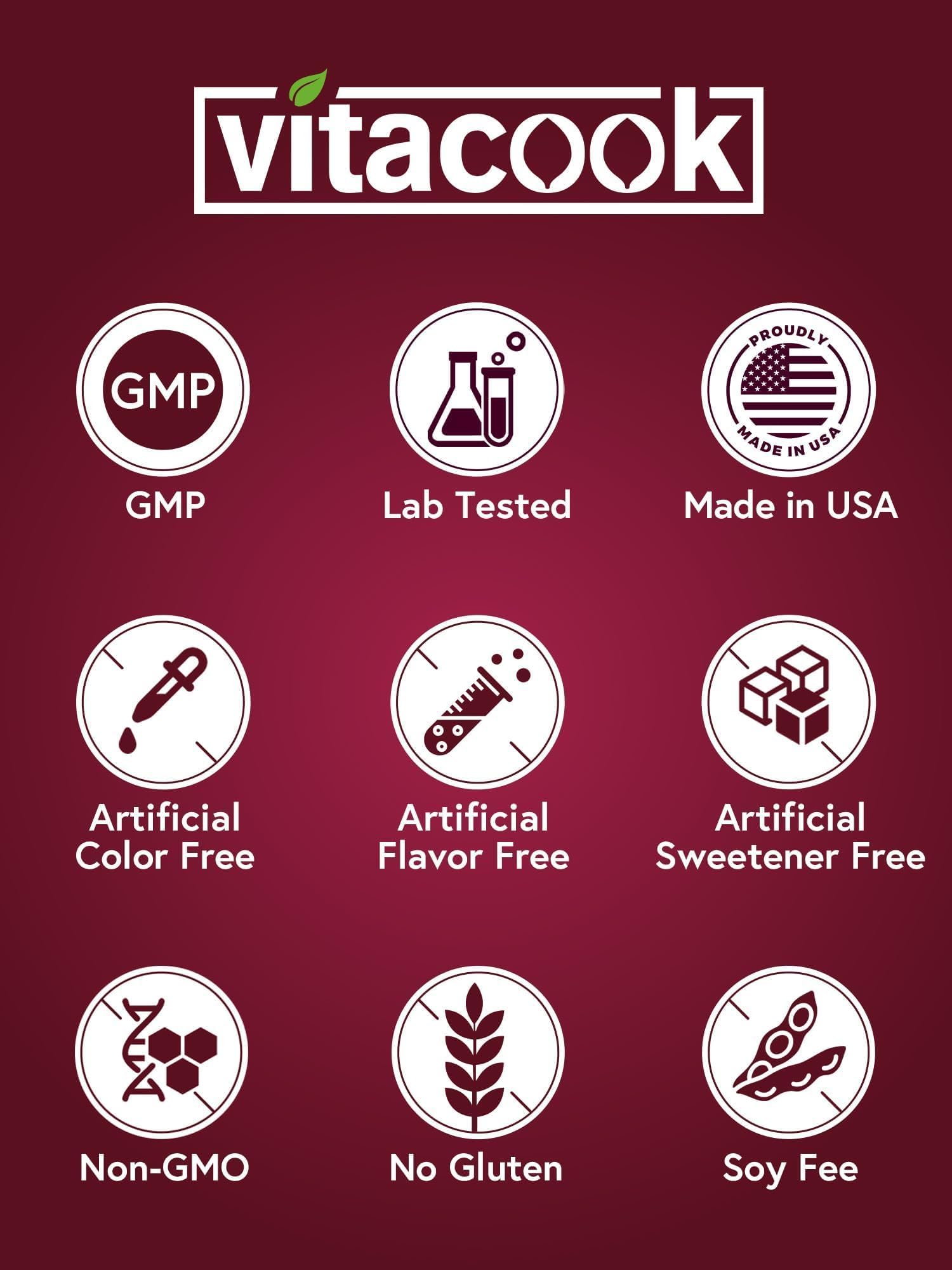 Vitacook Iron Supplement bottle side view