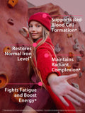 Vitacook Iron Supplement capsules in a hand
