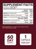 Vitacook Iron Supplement capsules on a wooden table