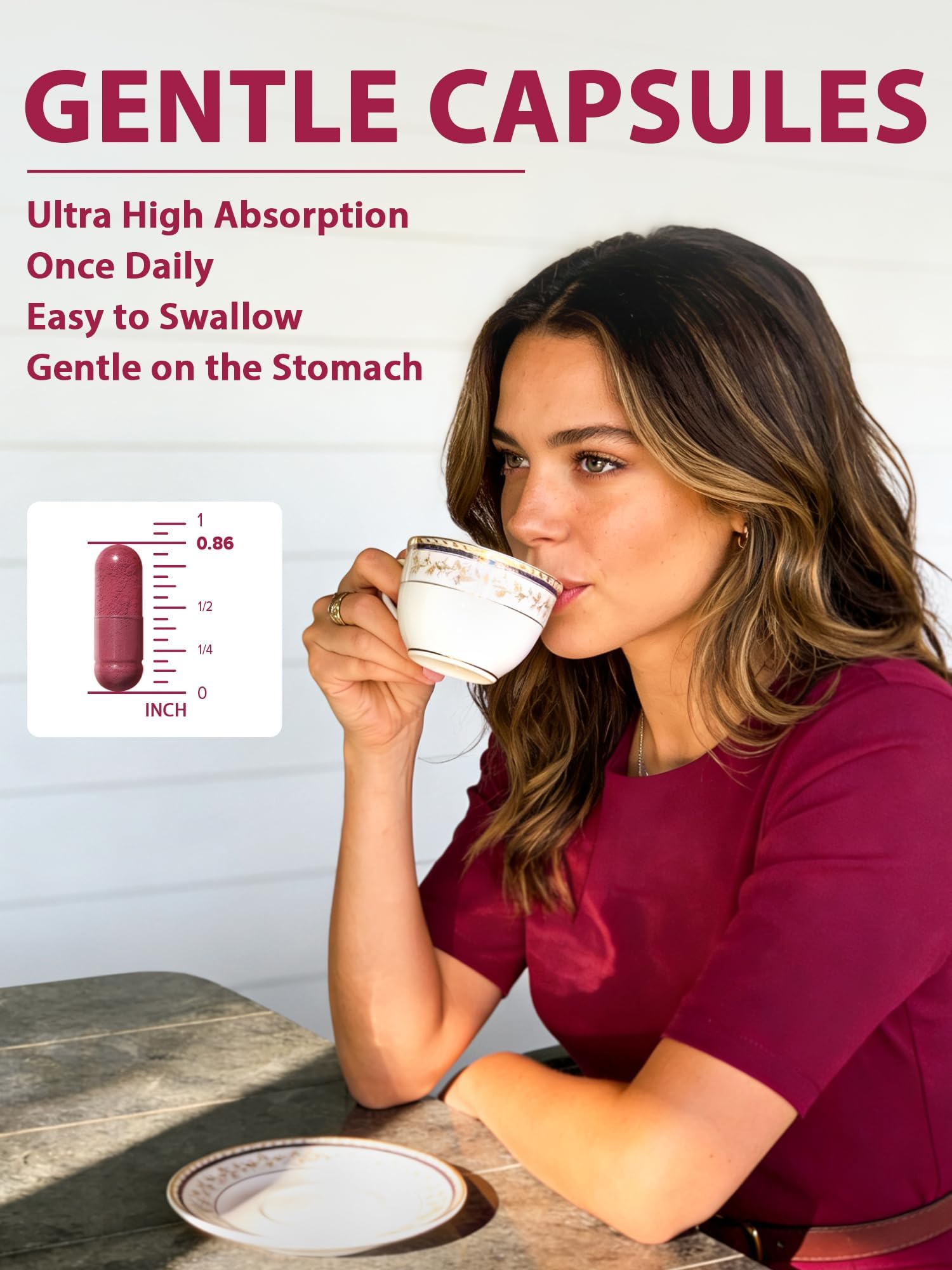 Vitacook Organic Beet Root Capsules displayed with fresh beets