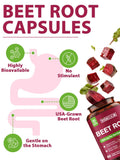 Vitacook Organic Beet Root Capsules label close-up