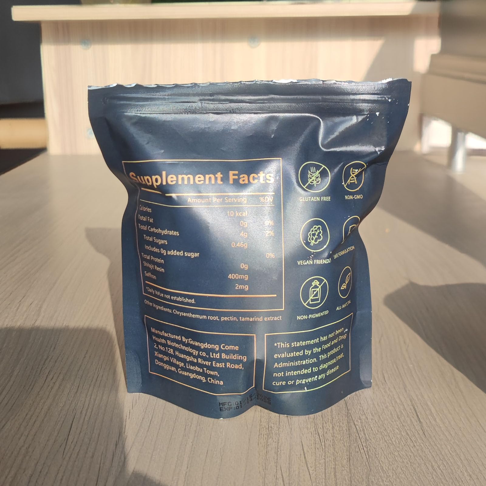 Vitacore Shilajit Gummies in a bowl