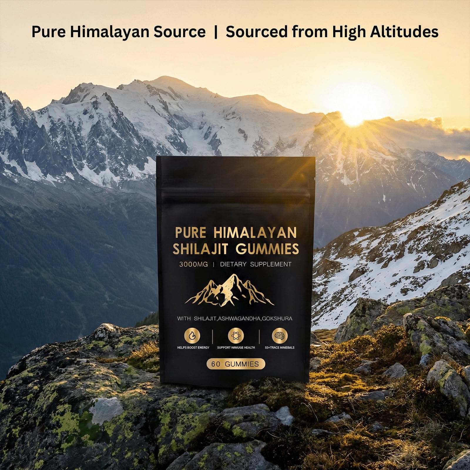 Vitacore Shilajit Gummies individual gummy close-up
